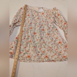 Lush Tie-Back Floral Top, Size Medium